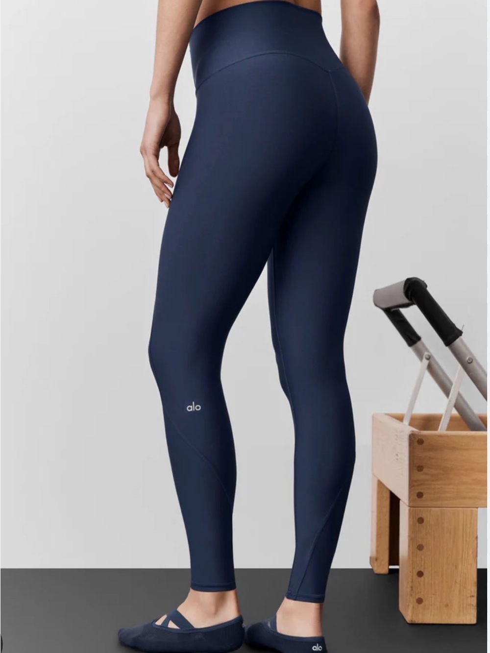 ALO Yoga Navy High-Waist Sculpt Leggings